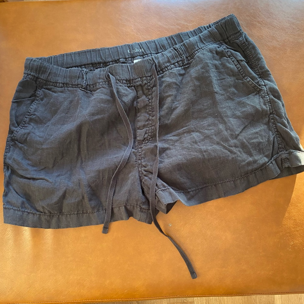 Caslon Black Linen Drawstring Shorts with Pockets *gently worn* - Picture 3 of 15